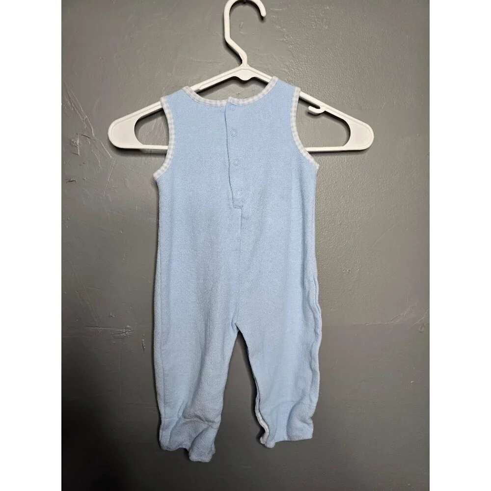 Vintage The Children's Place Baby Boy Blue Bear One Piece
